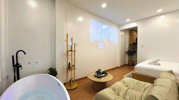 Romantic Double Room | Down comforters, Select Comfort beds, laptop workspace, free WiFi