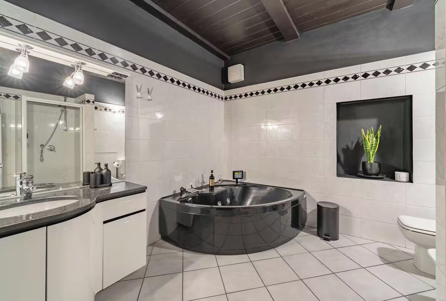 Dutxa, banyera d'hidromassatge, assecador de cabells i bidet 