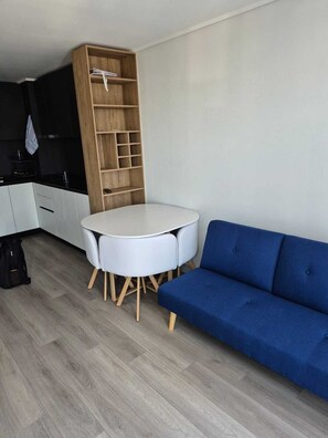 Living area - Modern Apartment Near Sodimac and Metro Ñuble (Santiago)