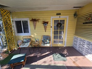 Terrace/patio - 
Monthly 1-bedroom Apt B with kitchen, Old Town Key West. (Key West)