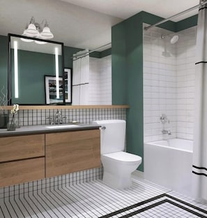 Hair dryer, towels, soap, shampoo - Portland | Easy Riverfront Retreat | Downtown + River (Portland)