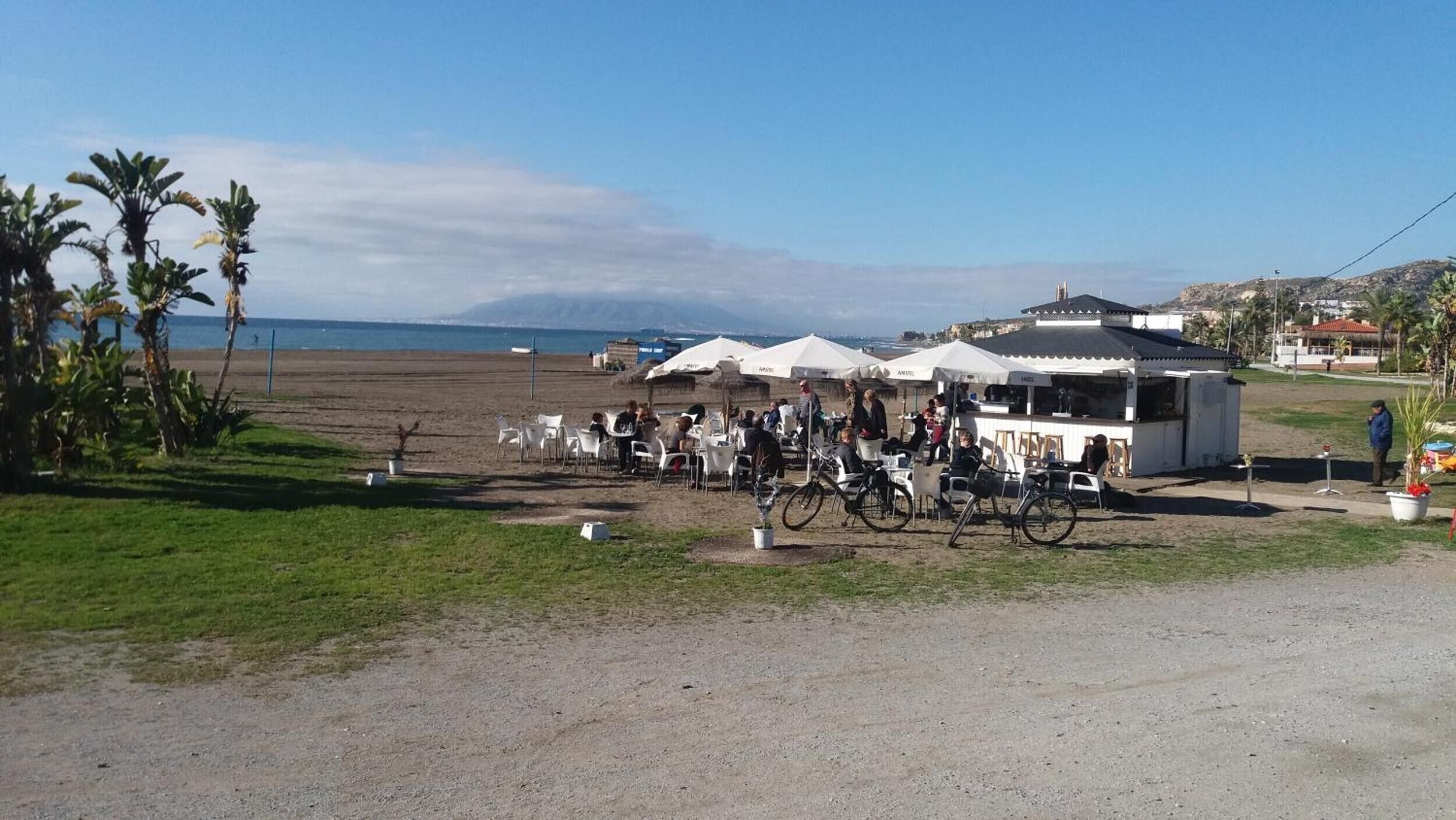 Vlak bij het strand