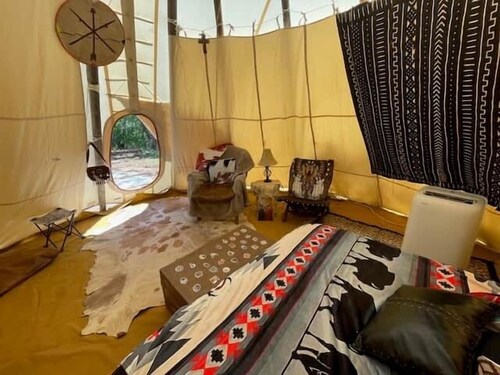 The Tipi on Hamilton Creek