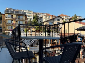 Family Studio, Balcony, Ocean View | Property grounds