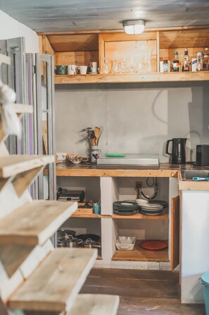 Private kitchen - Mediterranean apartment of Guesthouse In the Monkey - Casa de Familia - Hart Bergen (Bergen)