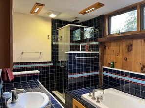 Hair dryer, towels, soap, shampoo - Modern Cabin Retreat Walk to Craigville Beach (Barnstable)