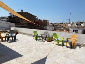 Terrace/patio - Spacious apartment with ocean view, 2 steps from the beach, ideal for families! (L'Escala)