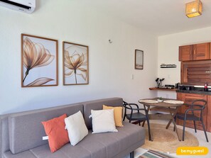 Chalé básico | Área de estar