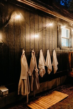 Property grounds - Catskill Forest A-Frame: Wood Fired Hot Tub, Sauna, Stars! (Stamford)