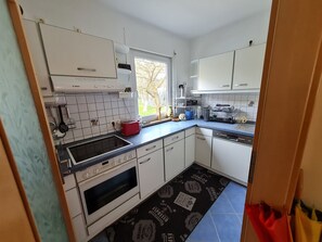 Kühlschrank, Ofen, Herdplatte, Geschirrspüler