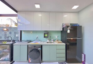 Classic Apartment | Private kitchen - Bella Arte 2 Rooftop (Aquiraz)