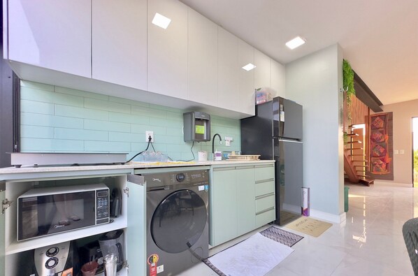 Classic Apartment | Private kitchen - Bella Arte 2 Rooftop (Aquiraz)