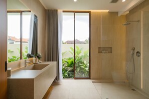 Bathroom - Private Pool Villa in Ubud - Boutique 2BR with Rice Field Views (Pejeng)