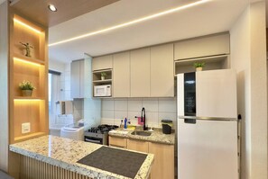 Design Apartment | Private kitchen - Mirante Condominio Clube (Fortaleza)