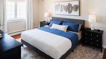 4 bedrooms, iron/ironing board, WiFi, bed sheets