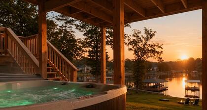 Peaceful 4-bedroom Lake Hamilton Cottage w/ Hot Tub, Fire Pit, Game Room + More