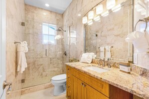 Shower, hair dryer, towels - Southern Dream: Two Units (Fort Myers Beach)
