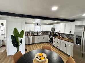 Fridge, microwave, oven, stovetop - Cozy pet friendly rental located near Penn Highlands; 10 miles to Treasure Lake! (DuBois)