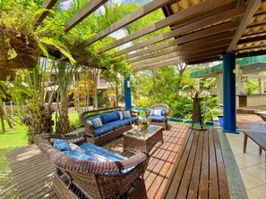 Basic Villa | Terrace/patio - Villa Equestre: Complete Vacation Home in Aquiraz Be My Guest (Aquiraz)