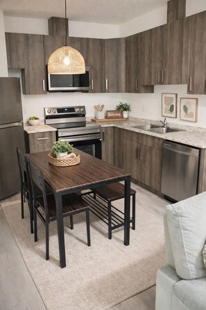 Private kitchen - Stylish Basement Suite I Private Entry . Free Parking (Saskatoon)