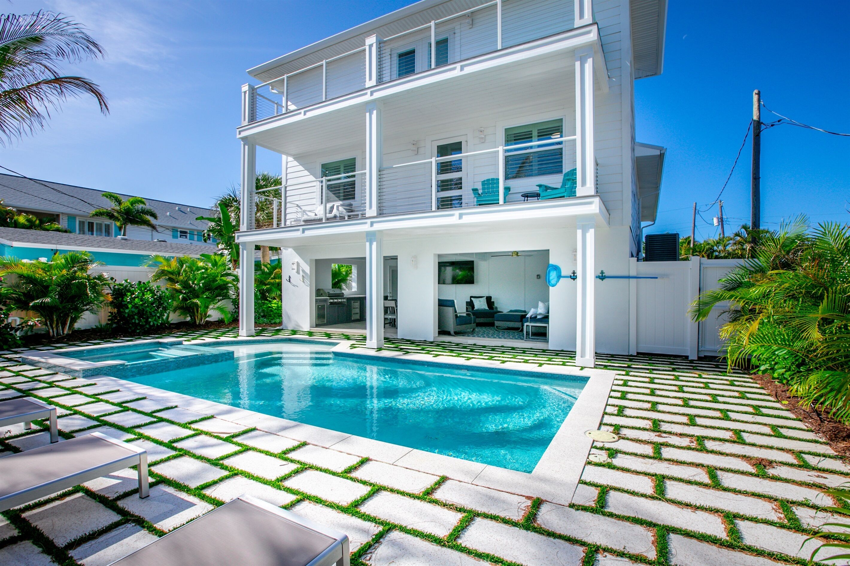 A heated pool