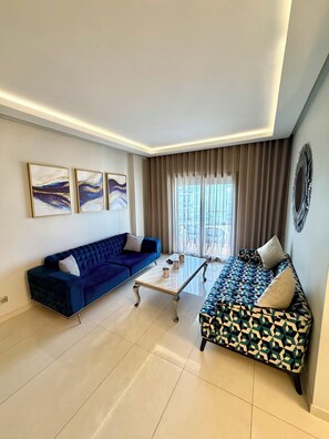 Living area - Modern apartment 2 minutes from the beach. (Agadir)