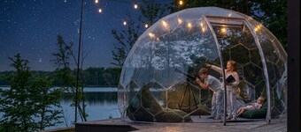 Golf Sim, Sauna, Lakefront Hot Tub & Stargazing
