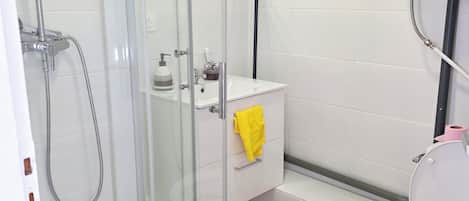 Towels, soap, toilet paper