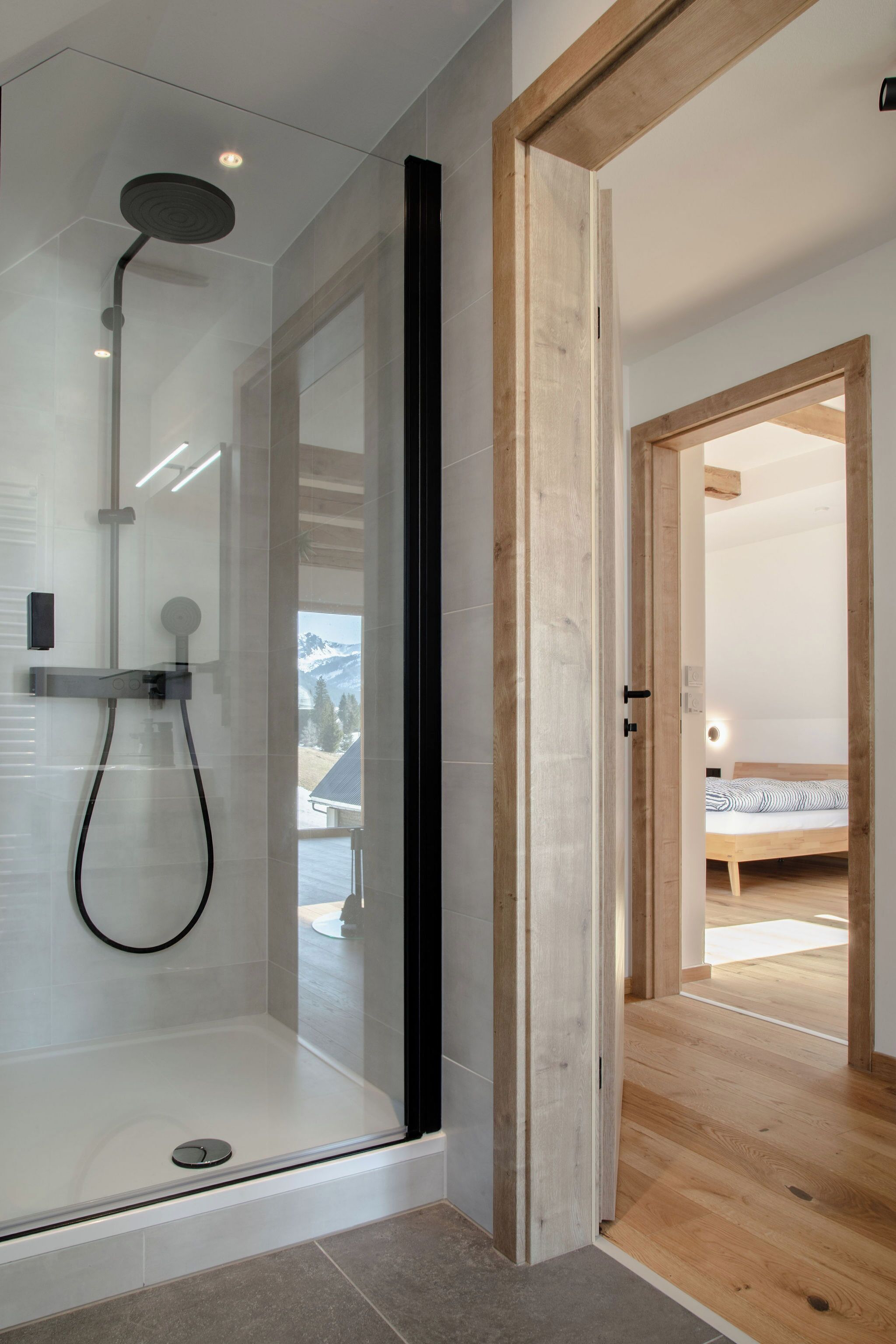 Hair dryer, towels, soap