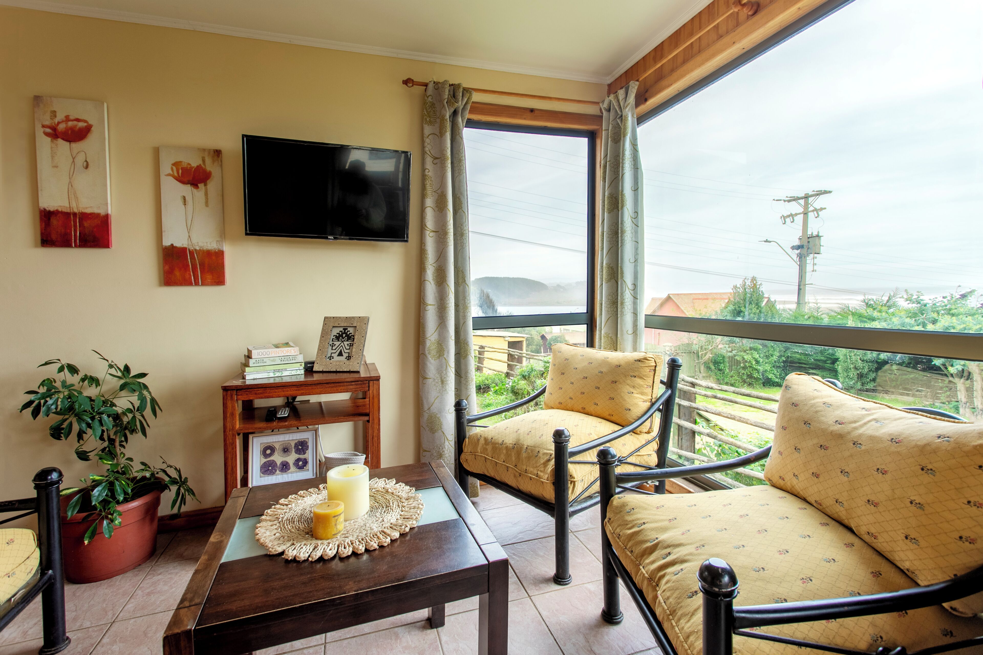 舒適小屋, 陽台, 海景 | 起居區