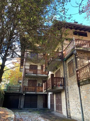 Exterior - View Mont Blanc | Parking | 0.6km from Center (Courmayeur)