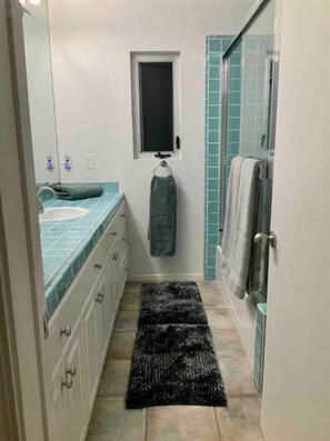Towels, soap, toilet paper