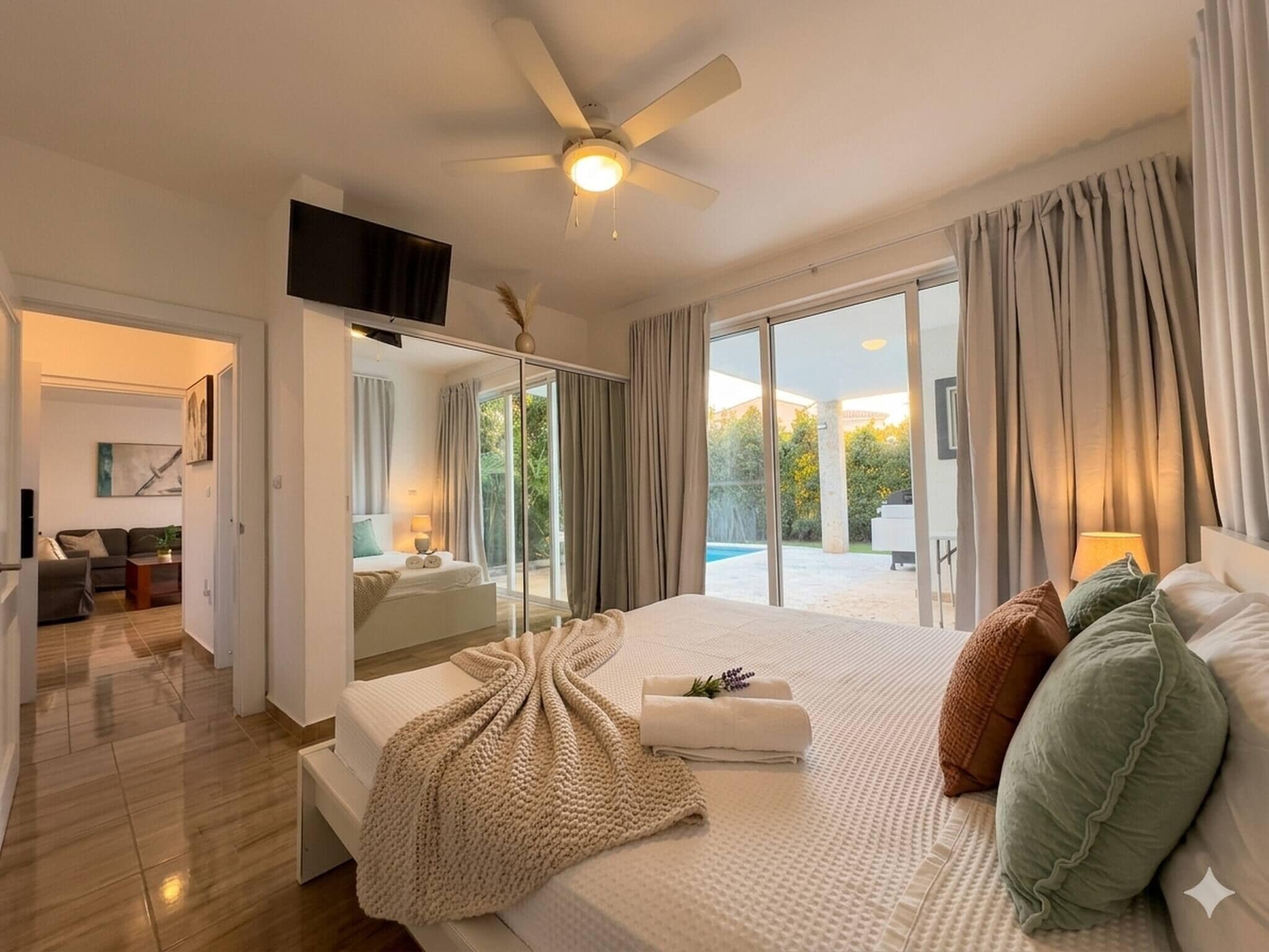 Maison, 2 chambres, fumeur, piscine privée | 2 chambres