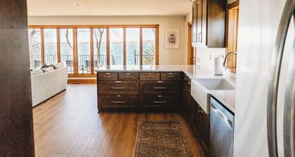 Spacious 5-bedroom on Lake Andrew w/ Private Dock/Game Room/Gym &<2 hours to MSP