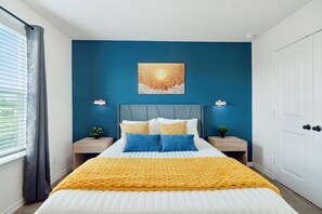 4 slaapkamers, een strijkplank/strijkijzer, wifi, beddengoed