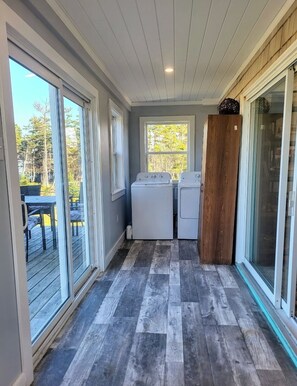 Interior - Cozy, tranquil waterfront retreat with a stunning oceanfront view in the pines. (Shelburne)