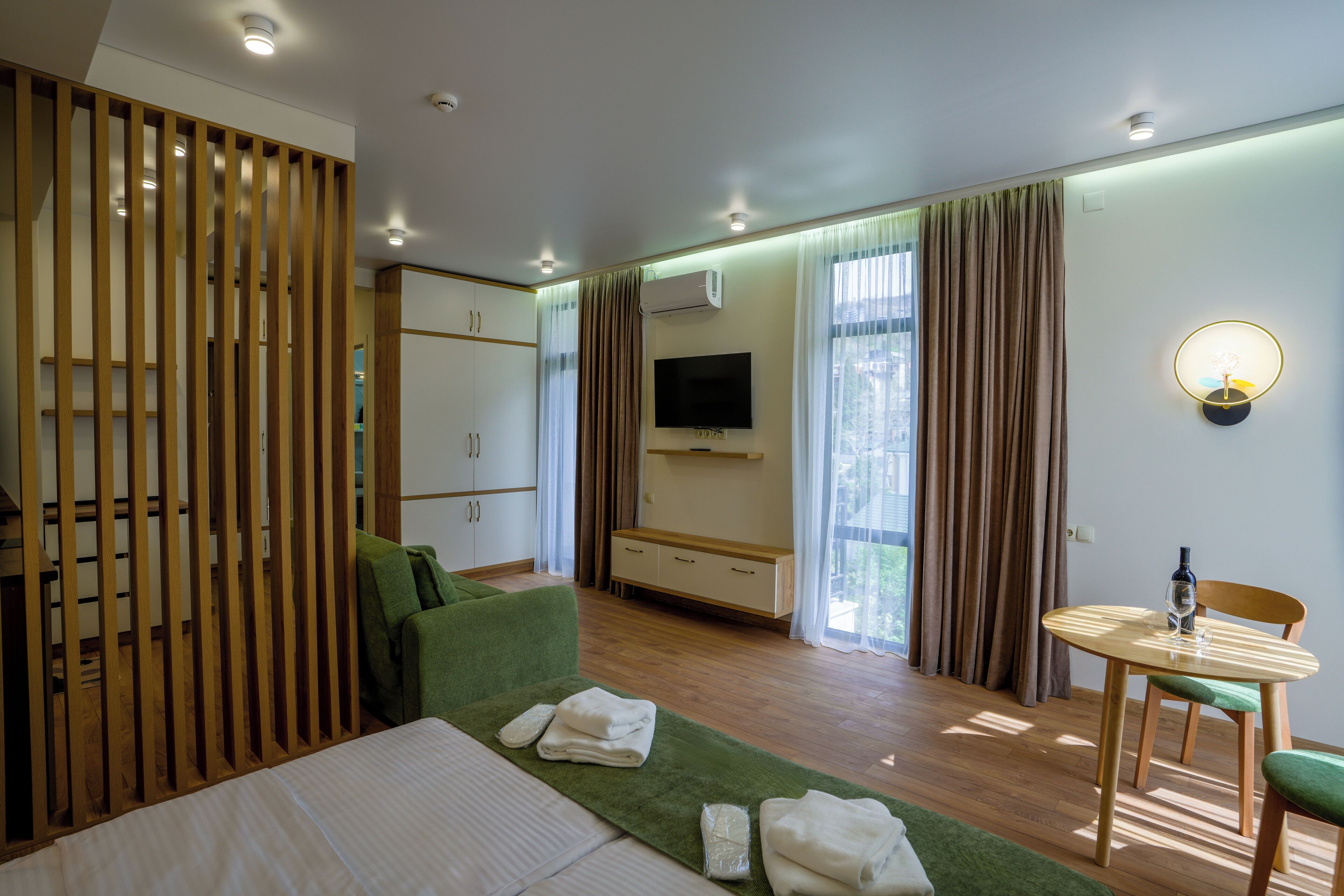 Deluxe-Studio, Balkon, Bergblick