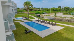 Apartment, 1 Bedroom, Accessible, Patio | Pool - Prime Apartment With Fast Internet & Washer in SOV (Sosúa)