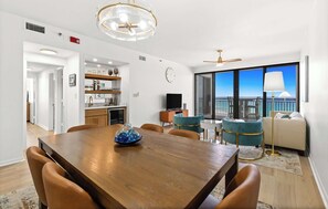 Dining - Fully remodeled ocean front condo with views, pool (Navarre)