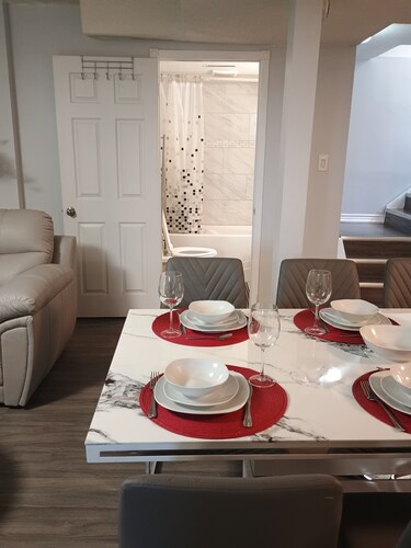 Ajax Newly Furnished Spacious & Bright 2 beds. basement apart. w/t own laundry