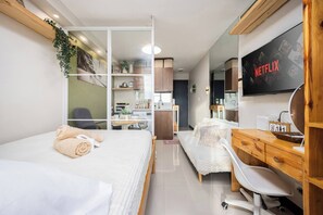 Leilighet, 1 soverom, tilgjengelighetstilpasset, balkong | 1 soverom