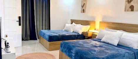 Desk, laptop workspace, iron/ironing board, free WiFi