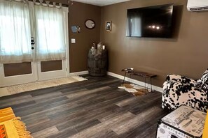 Living area - Rustic Outpost Stay w/ Firepit, 20 miles IU (Spencer)