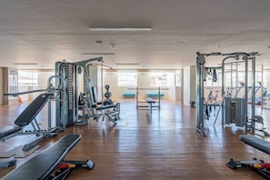 Condo, 1 Bedroom, Accessible, Patio | Fitness facility - Nordic-inspired Rustic Minimalist Condo (Lapu-Lapu)