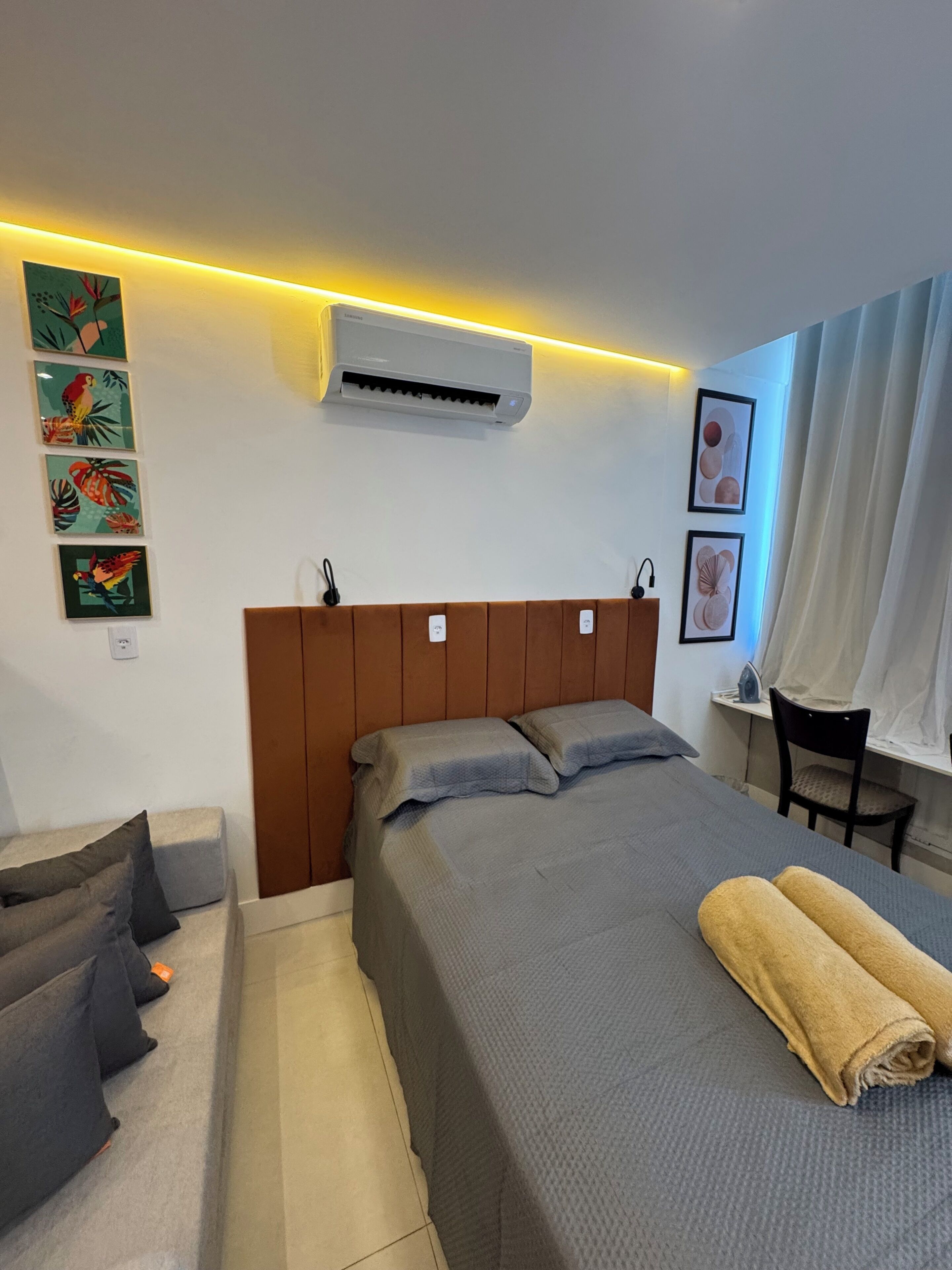 1 chambre, fer et planche à repasser, Wi-Fi, draps fournis