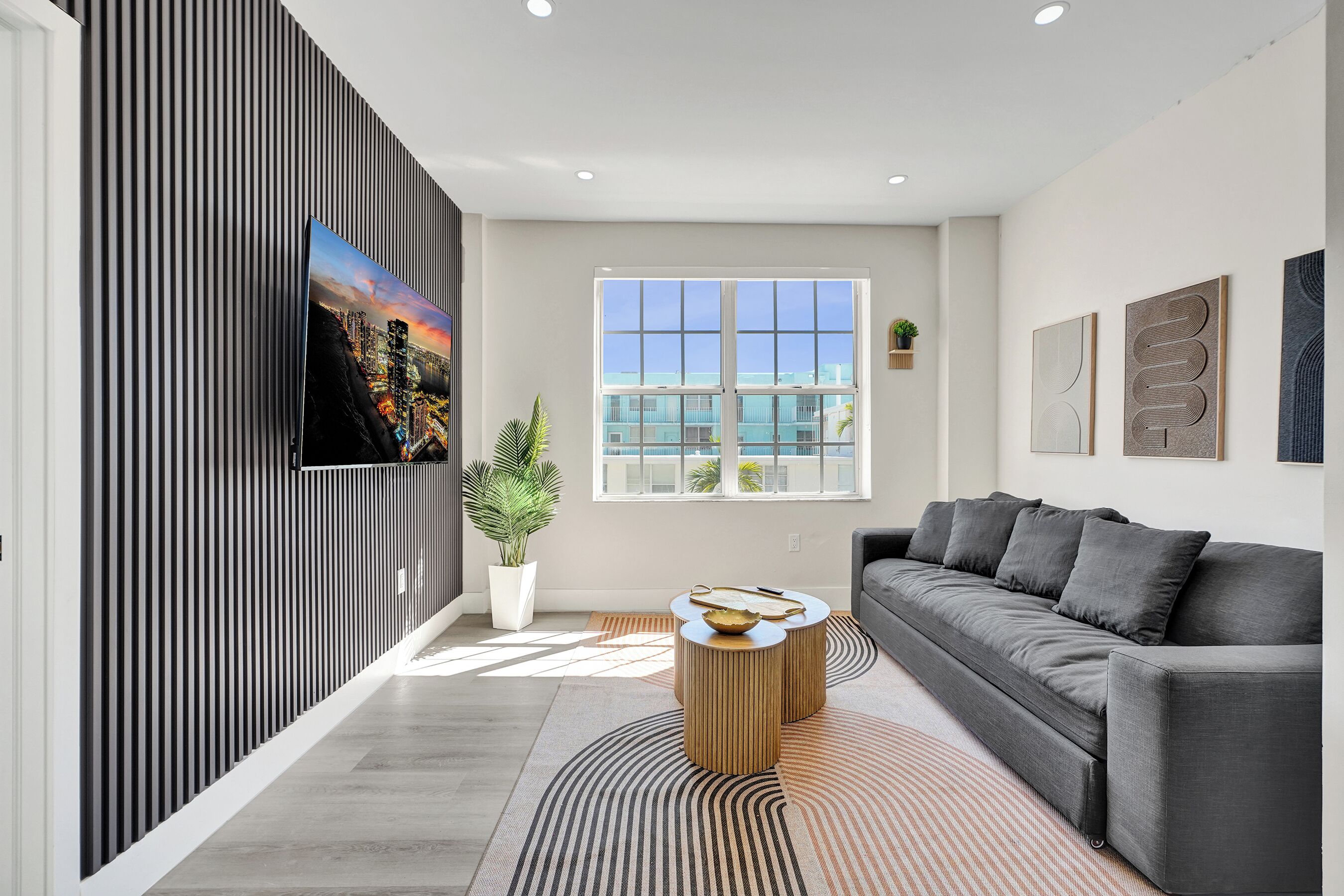 45-inch Smart TV with cable channels
