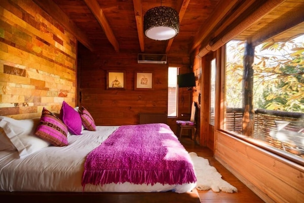 Chambre Standard double, vue sur le jardin | Coffre-fort, accès au Wi-Fi (inclus)