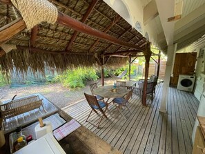 Classic Apartment, Garden View | Outdoor dining - KAY TI CANNELLE (Le Diamant)