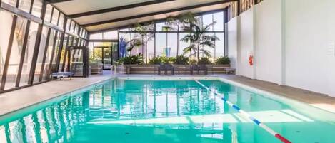 Indoor pool, outdoor pool