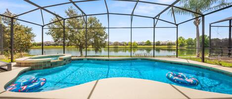 Indoor pool, a heated pool
